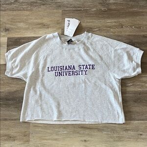 NWT Chicka-D LSU Louisiana State University Women’s Sweatshirt Grey Size XL